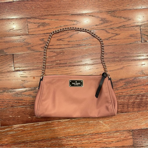 Kate Spade Mini Mauve Pink Purse with Gold Chain - Picture 1 of 5